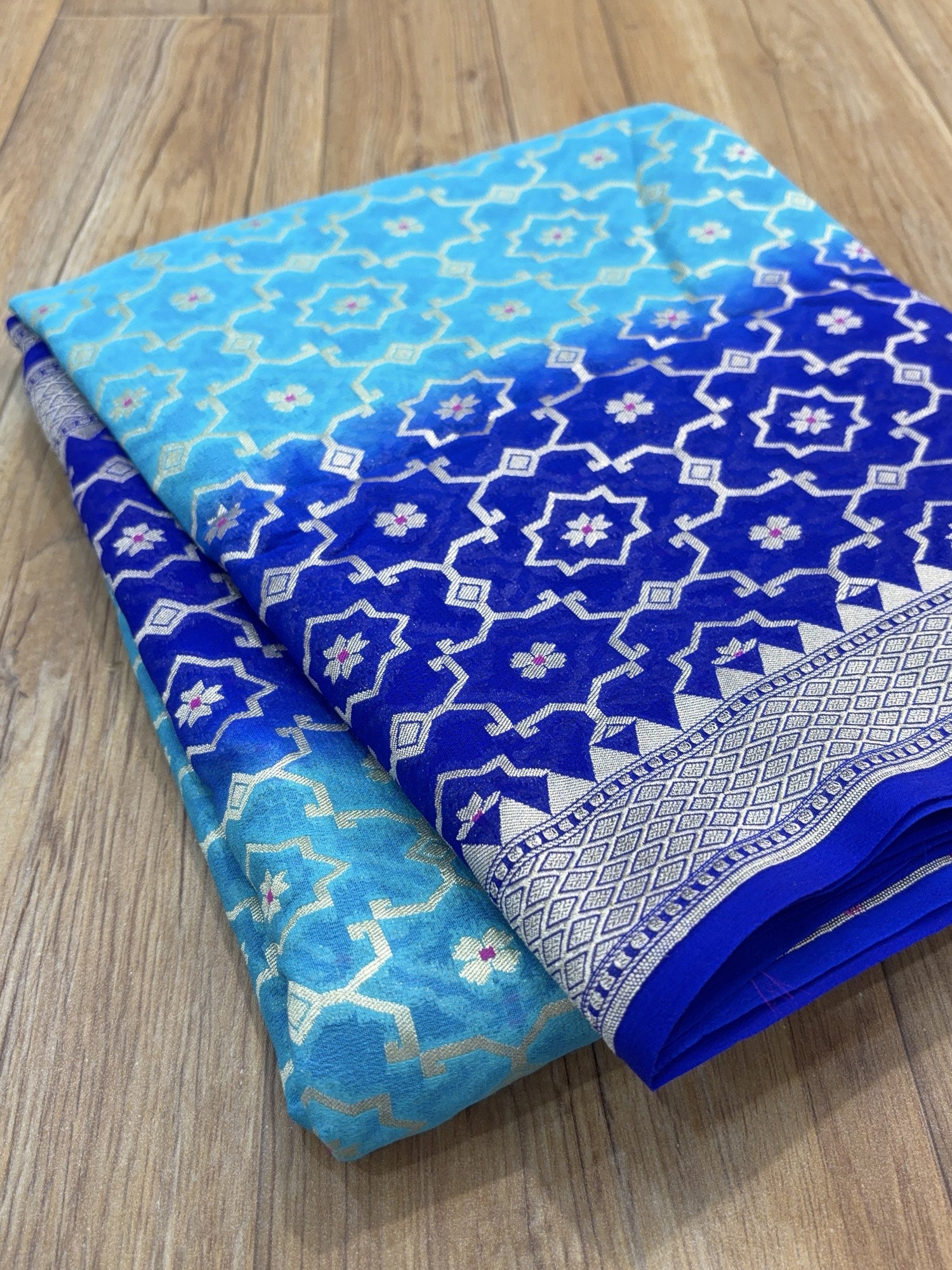 Khaddi Georgette Saree
