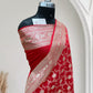 Satin Silk Banarasi Saree in Red