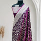 Satin Silk Banarasi Saree in Magenta