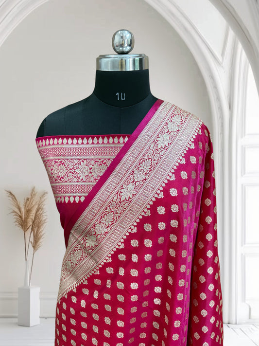 Regal Rani Buti Satin Silk Saree