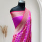 Lovender & Rani Chiffon Pure Silk Banarasi Saree