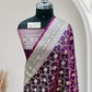 Satin Silk Banarasi Saree in Magenta