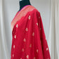Red Pure Kataan Silk Banarasi Saree
