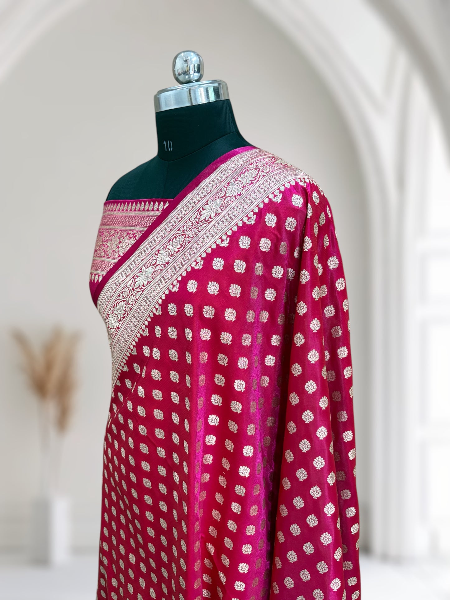 Regal Rani Buti Satin Silk Saree