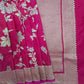 Pink with Red Tone Zari Work Pure Silk Banarasi Saree