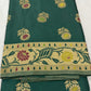 Green Golden Zari Mashru Silk Banarasi Saree