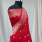 Red Pure Kataan Silk Banarasi Saree