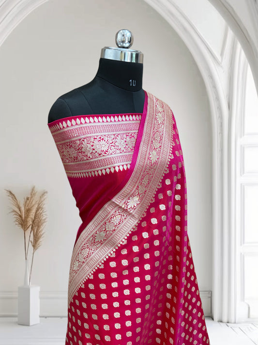 Regal Rani Buti Satin Silk Saree