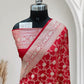 Satin Silk Banarasi Saree in Red